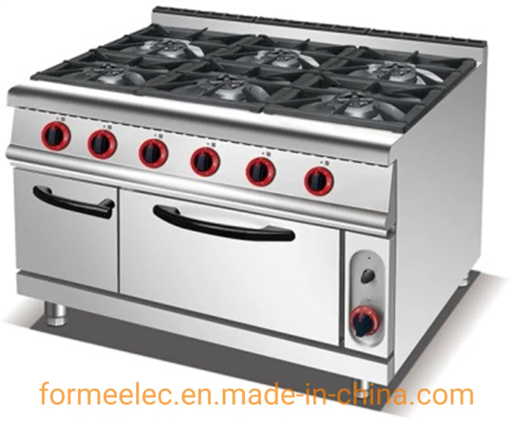 Western Kitchen Appliance Gas Combination Oven Gas Bain Marie with Cabinet