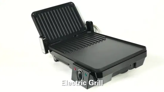 230*145mm (plaque fixe), Puissance 800W, Grill à contact électrique, BBQ/Panini/Sandwich Maker